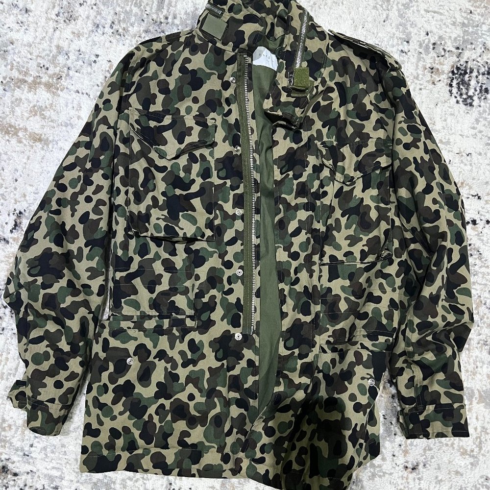 Designer Sandro Mens Camouflage Jacket - Size L